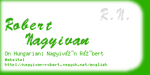 robert nagyivan business card